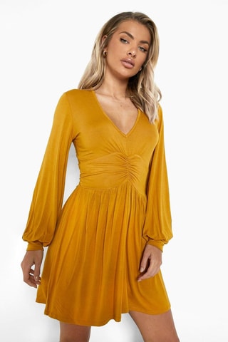Robe patineuse - Moutarde