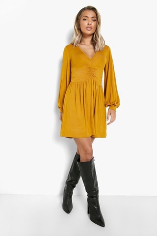 Robe patineuse - Moutarde