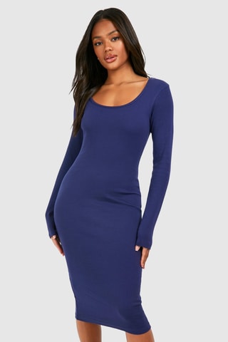 Robe fourreau - Bleu marine