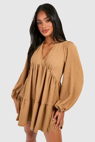 Robe trapèze - Marron