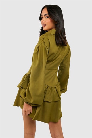 Robe volantée - Kaki