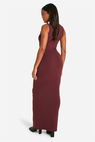 Robe fourreau - Marron