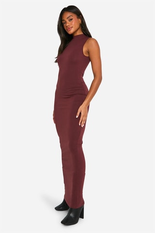 Robe fourreau - Marron