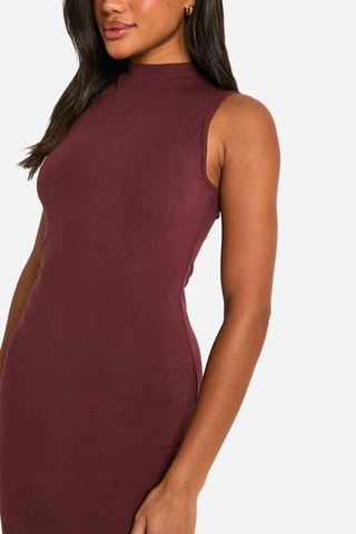 Robe fourreau - Marron