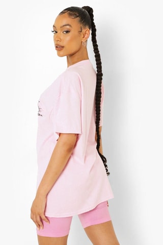 T-shirt oversize Hello Kitty Sanrio - Rose clair