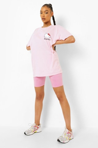 T-shirt oversize Hello Kitty Sanrio - Rose clair