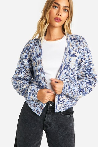Gilet - Bleu marine chiné