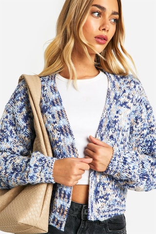 Gilet - Bleu marine chiné