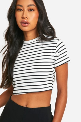 T-shirt cropped - Blanc