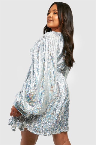 Robe patineuse - Argenté