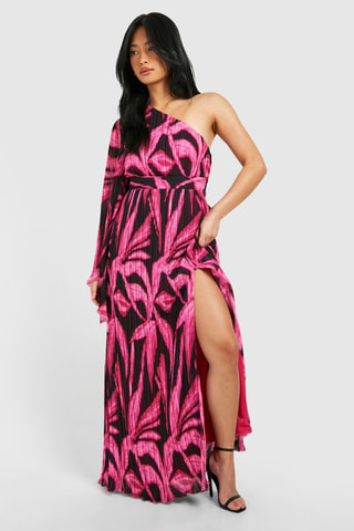 Robe asymétrique - Rose