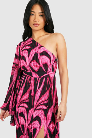 Robe asymétrique - Rose