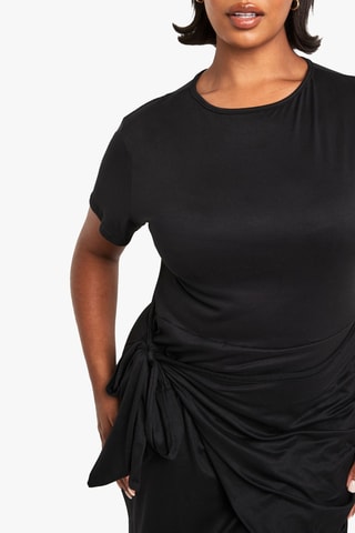 Robe portefeuille - Noir