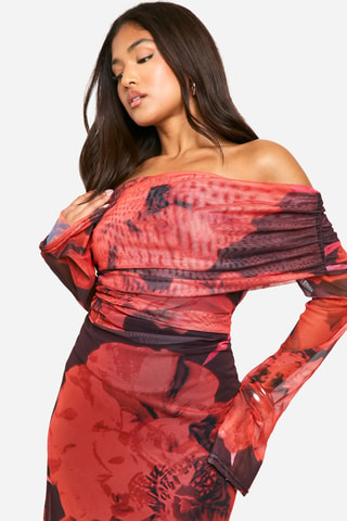 Robe fourreau - Rouge