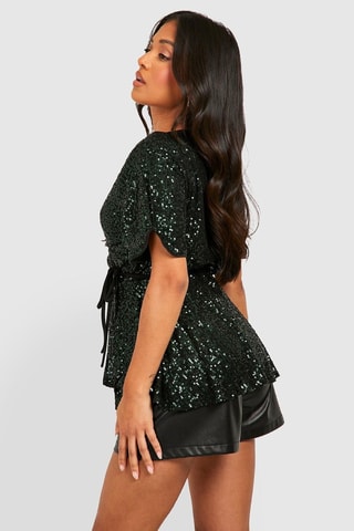 Blouse portefeuille - Kaki