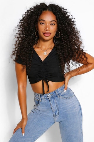T-shirt cropped - Noir