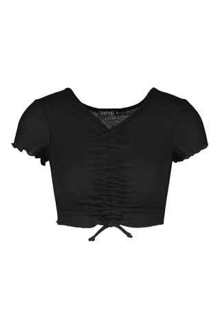 T-shirt cropped - Noir