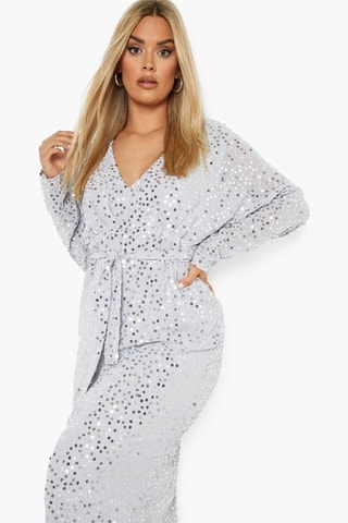Robe longue - Gris clair