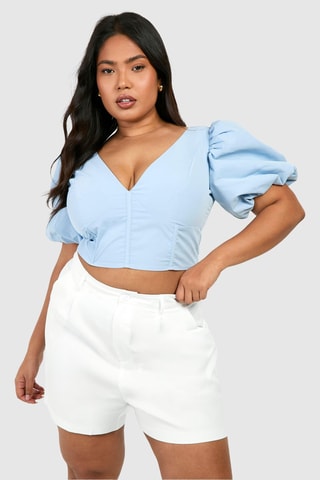 Crop top - Bleu clair