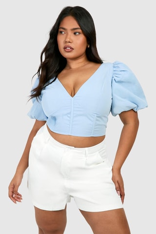 Crop top - Bleu clair