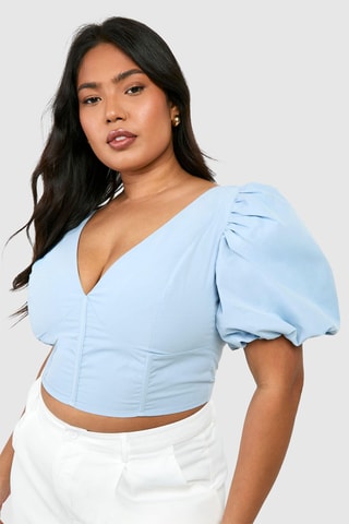 Crop top - Bleu clair