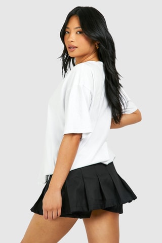 Jupe-short plissée - Noir