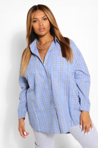 Chemise oversize - Ciel