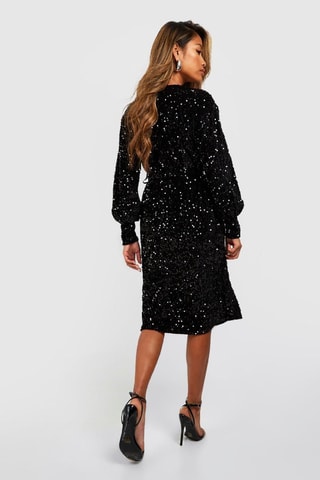 Robe portefeuille - Noir
