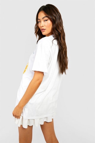 T-shirt oversize - Blanc