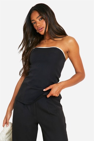 Top bustier - Noir