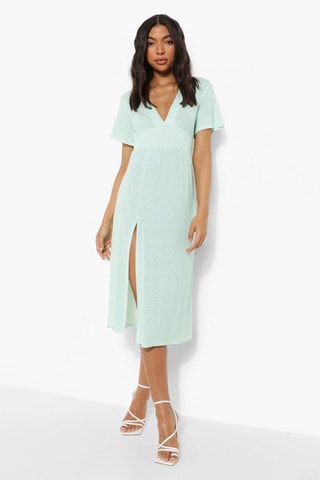 Robe midi - Vert clair