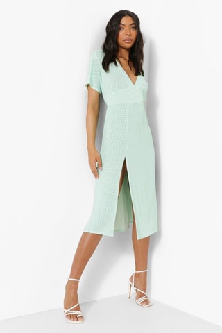 Robe midi - Vert clair