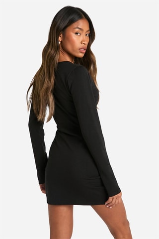 Robe portefeuille - Noir