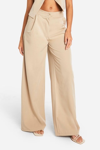 Pantalon wide legs - Taupe