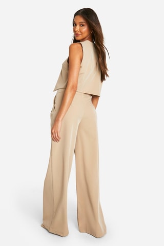 Pantalon wide legs - Taupe