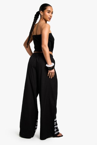 Pantalon wide legs - Noir