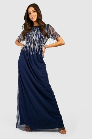 Robe longue - Bleu marine