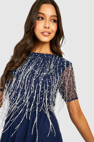 Robe longue - Bleu marine