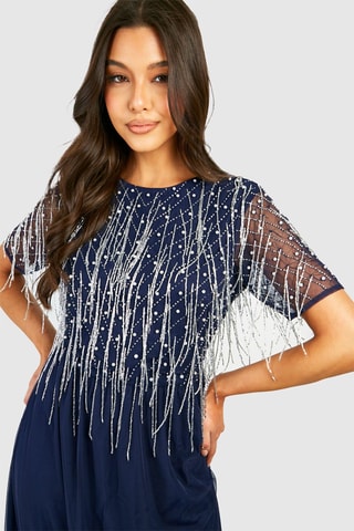 Robe longue - Bleu marine