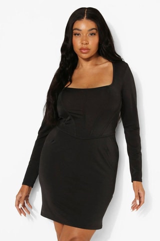 Robe fourreau - Noir
