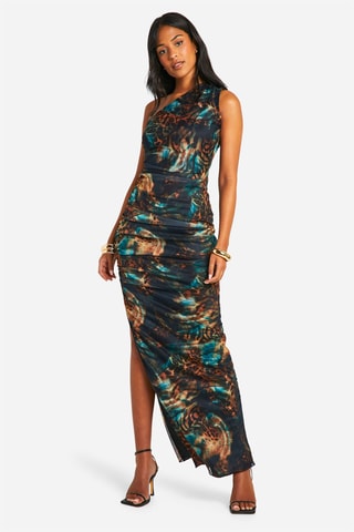 Robe asymétrique - Marron
