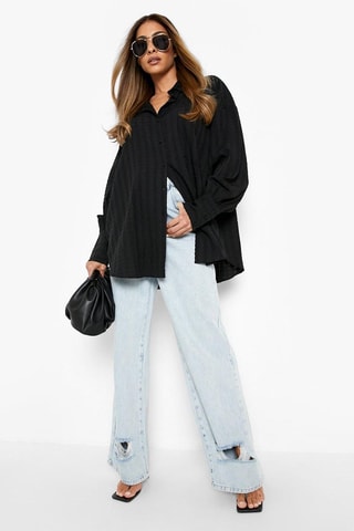 Chemisier oversize - Noir