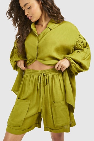 Camisa relaxed - Verde