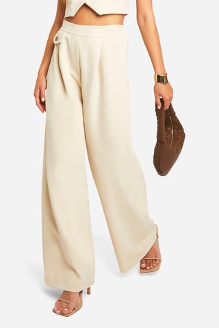 Pantalon wide legs - Beige