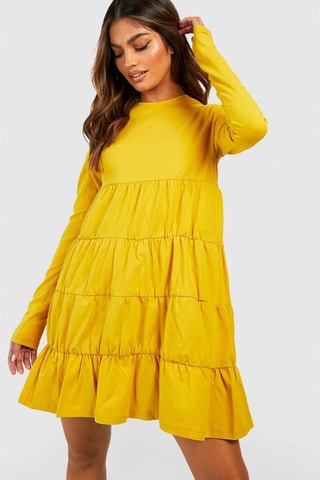 Robe volantée - Jaune