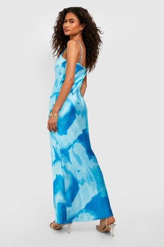 Robe longue - Bleu
