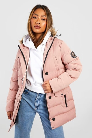Parka à capuche - Rose