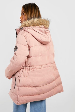 Parka à capuche - Rose