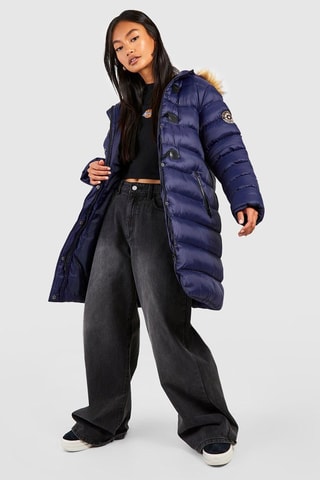 Parka à capuche - Bleu