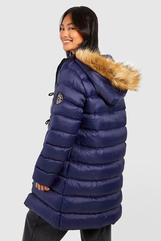 Parka à capuche - Bleu